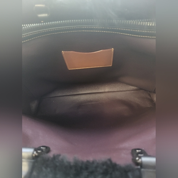Limited Coach Shearling rogue 39 tote bag - Picture 11 of 15